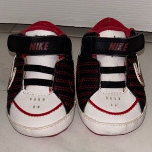 2009 Nike Baby Black, Red, and White Sneakers